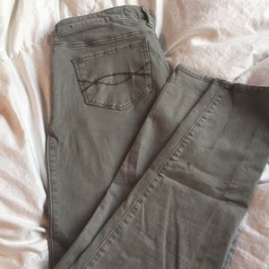 Abercrombie & Fitch Green/ Tan Jegging